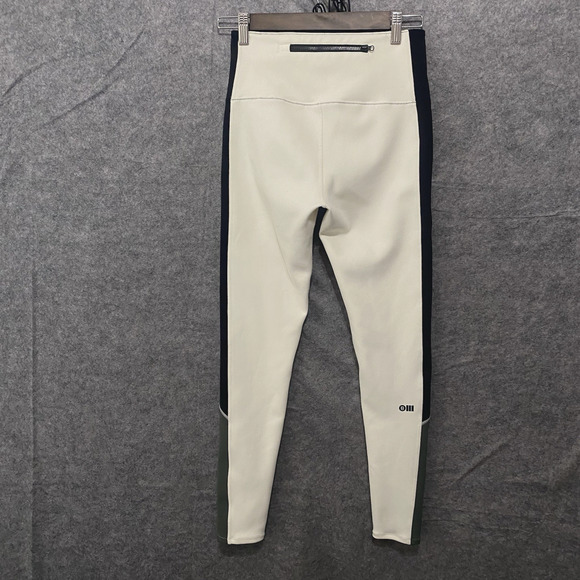 Bandier X Solid & Striped Scuba Leggings Womens Sz S Cream Neoprene‎ Soleil - Picture 2 of 8